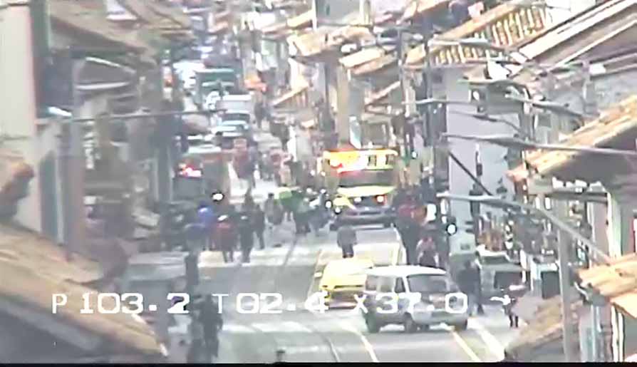 El ECU 911 capturó el momento en el que se activó la emergencia.