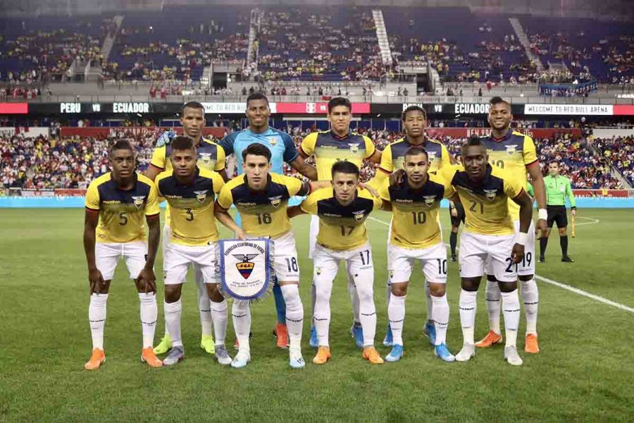 Seleccionado nacional de Ecuador en partidos recientes.