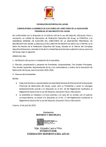 Convocatoria baloncesto