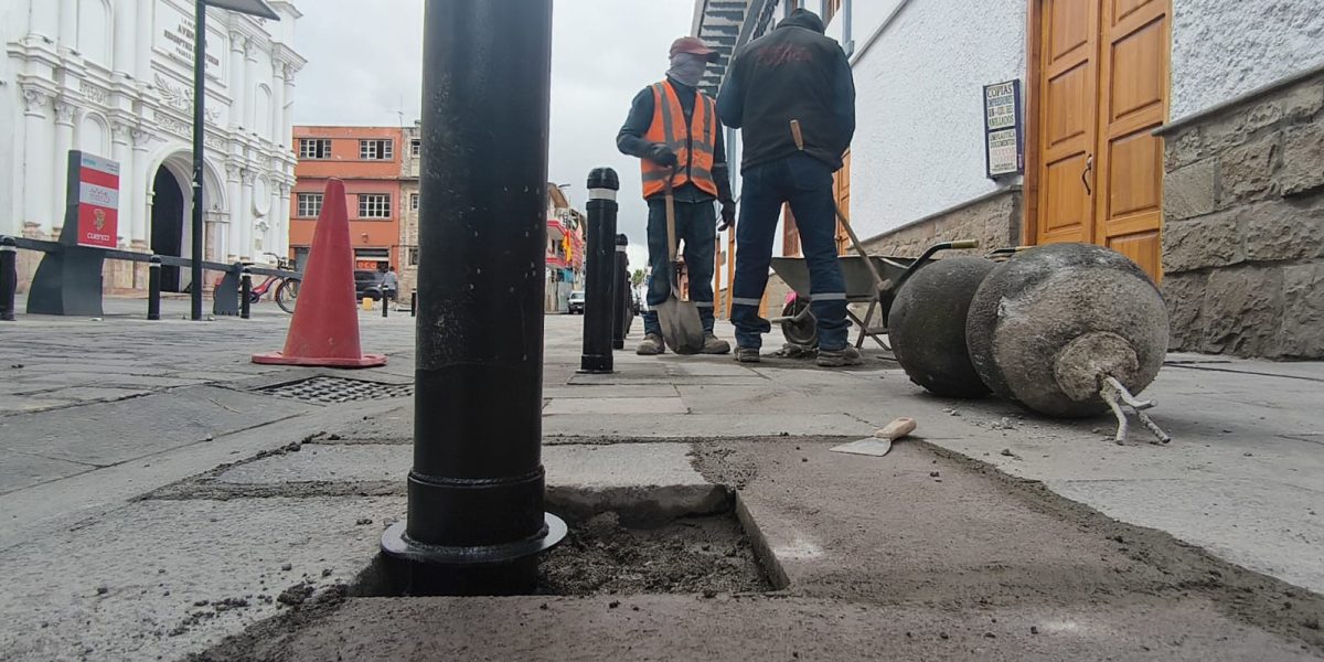 Bolardos en Cuenca
