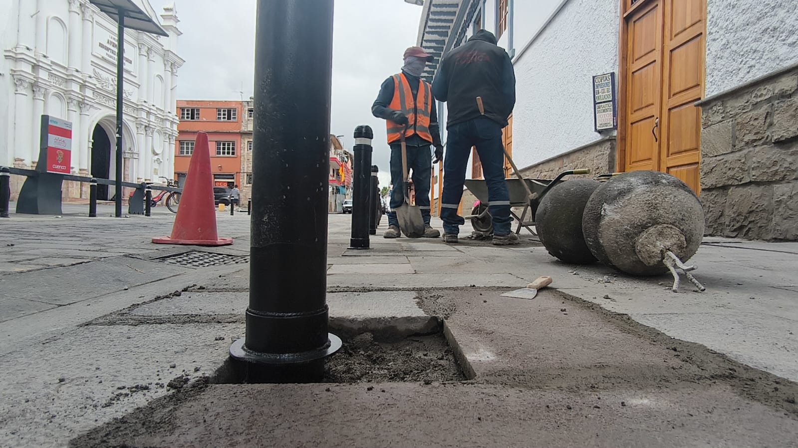 Bolardos en Cuenca